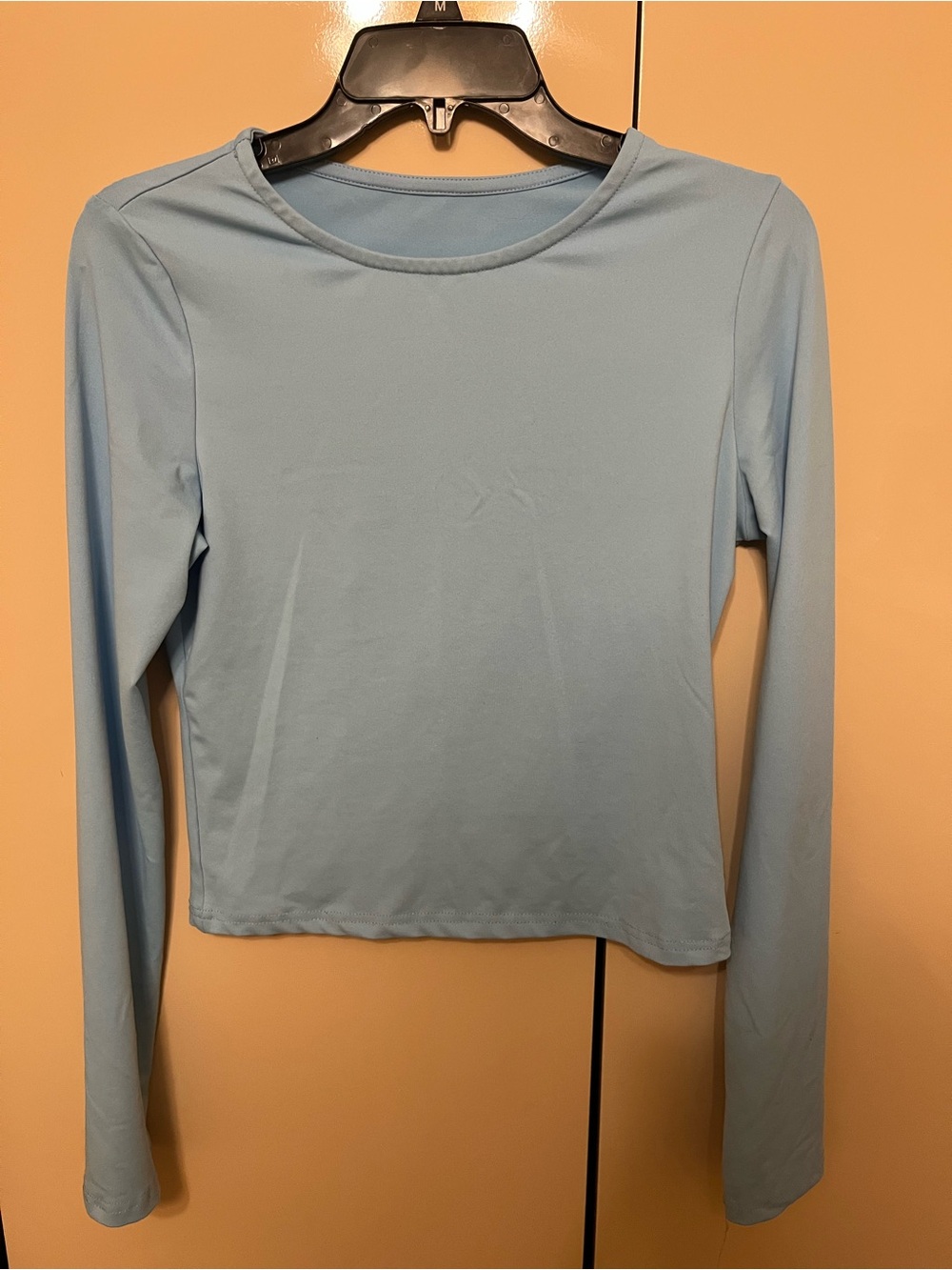 Women’s Light Blue Long Sleeve Crewneck Top